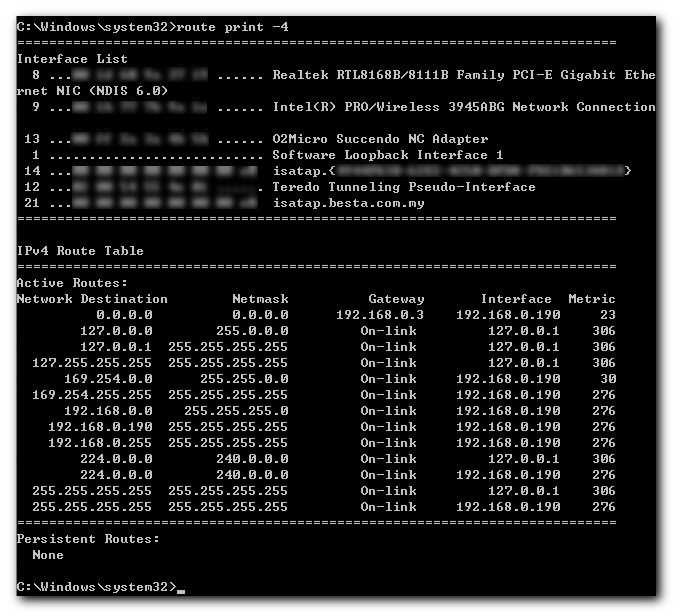 vista系统不能上网,route命令来解决(图解)vista系统不能上网