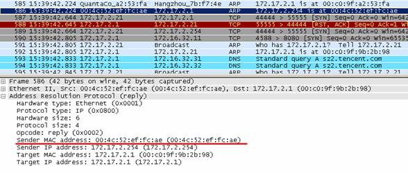 动态ARP检测测试经验