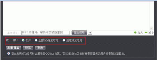 �������QQ�ռ���־����Ȩ��