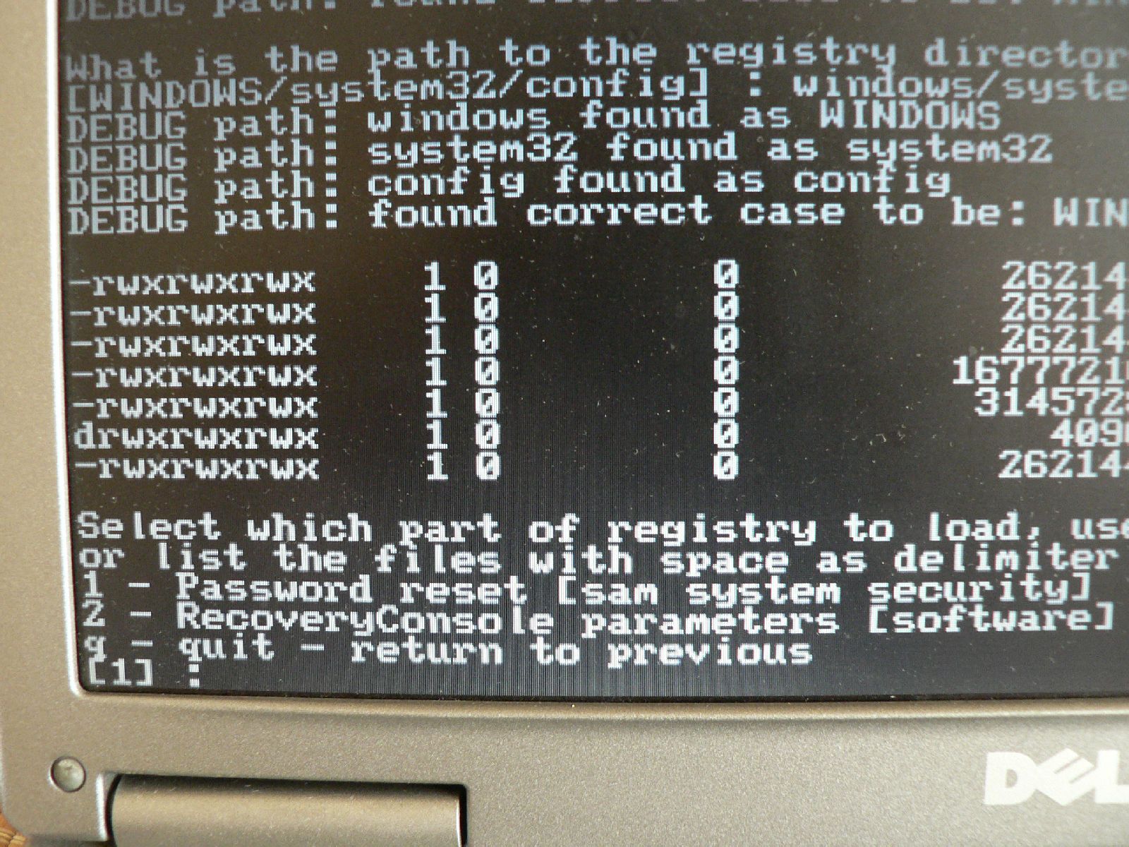 Offline NT 清除系统密码教程图片