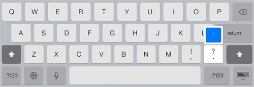 iOS7虚拟键盘隐藏功能介绍