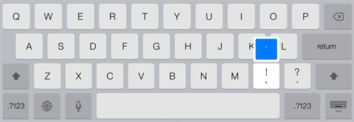 iOS7虚拟键盘隐藏功能介绍