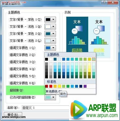 PowerPoint 2007�иı䳬������ɫPowerPoint 2007�иı䳬������ɫ