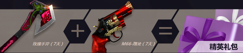 CF精英对决活动 每日游戏2局抽奖领取玫瑰手斧 精英礼包