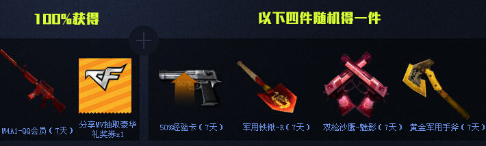 CF谢霆锋MV同名首发 分享送豪华大礼包+分享MV抽取豪华礼奖券