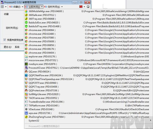 ӵ�й���ԱȨ��ProcessKOӵ�й���ԱȨ��ProcessKO