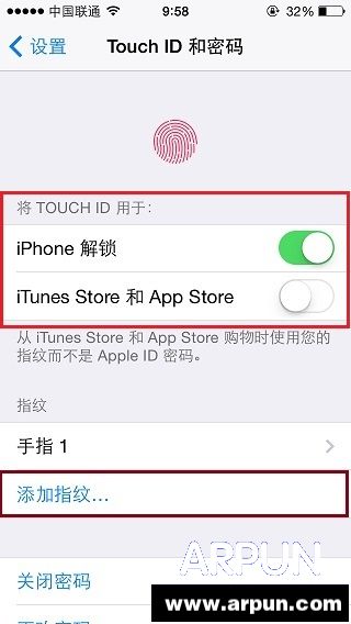 iphone6指纹解锁怎么设置