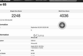 iphone6s跑分多少