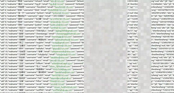 京东12G用户数据外泄