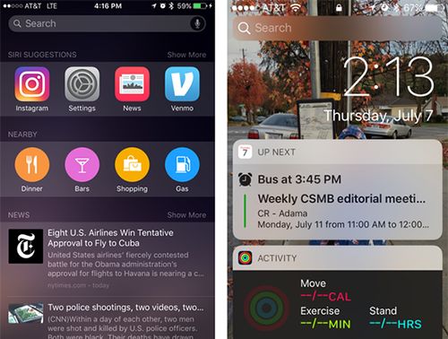 iOS 10全新锁屏界面怎么操作iOS 10全新锁屏界面可操作性高不高, 试试便知!