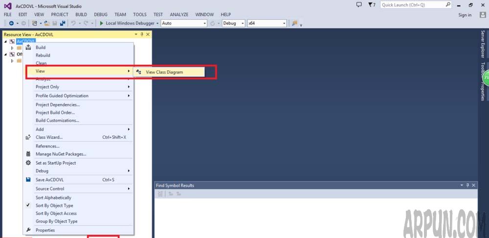 VS2013怎么查看项目的Class Diagram类图?
