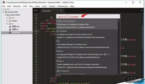 sublime text 3�ļ�·��û����ʾ��ô����