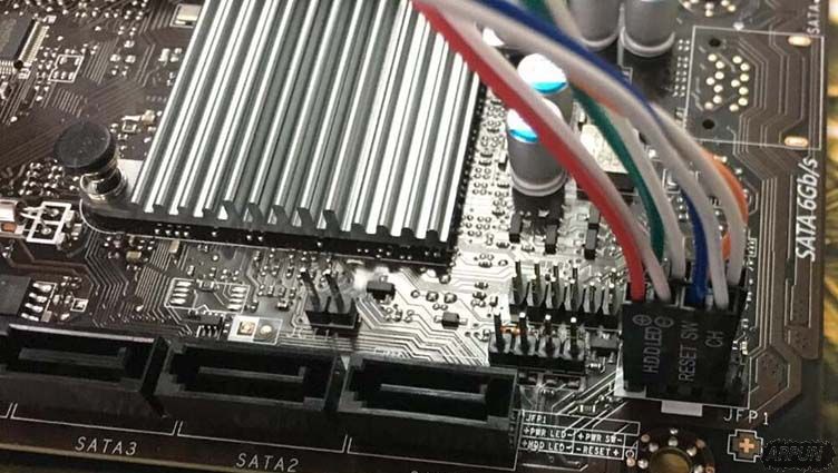 微星H110M PRO VD主板机箱开关跳线接法教程