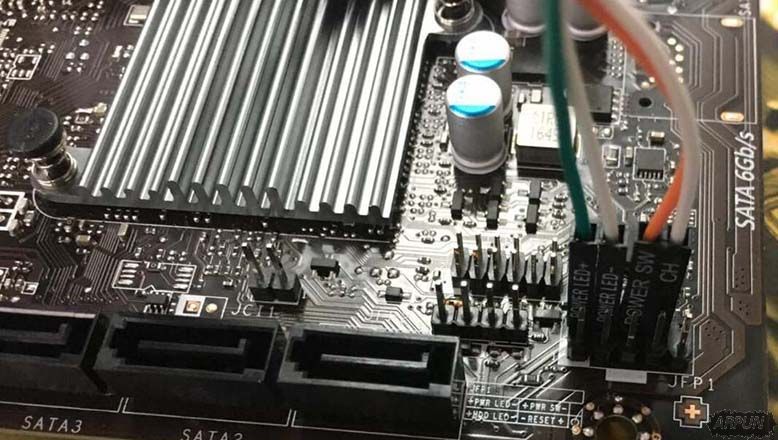 微星H110M PRO VD主板机箱开关跳线接法教程