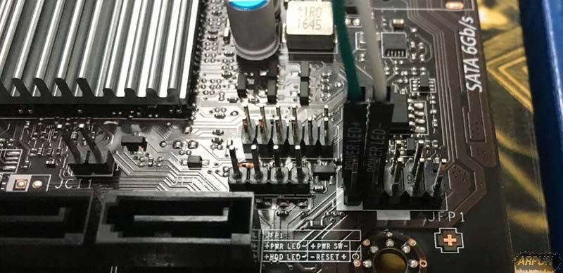 微星H110M PRO VD主板机箱开关跳线接法教程