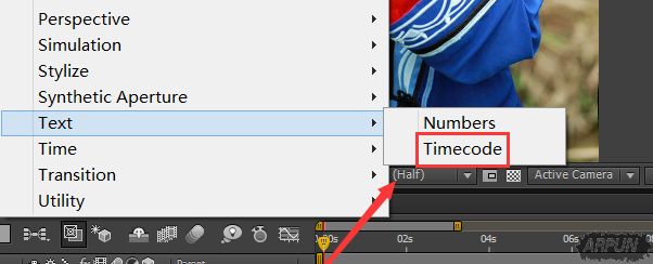 AE��θ�ͼƬ����timecodeЧ��