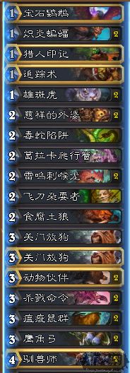 炉石传说安戈洛T7猎卡组 T7猎卡组怎么搭配