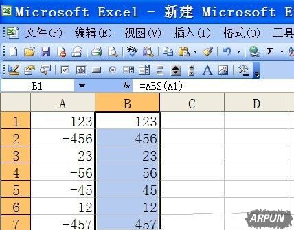 excel���������ABS�����������ֵ