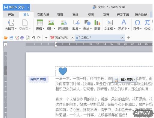WPS2016如何设置个性页眉页脚