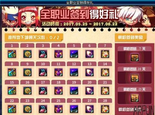 DNF全职业签到得好礼活动 装备升级券奖不停dnf全职业签到得好礼活动网址2017 全职业签到勇者装备升级券讲不听