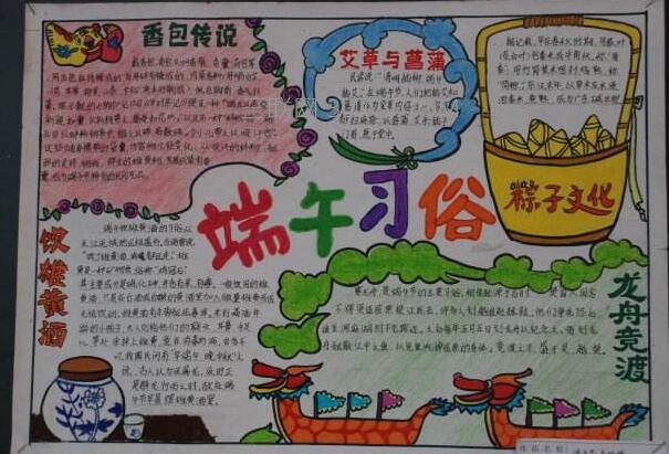 端午节的手抄报简单的