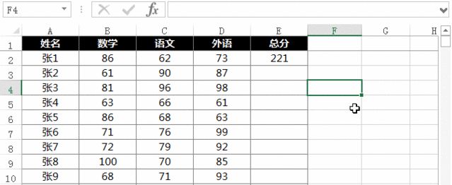 分享Excel中快速复制公式的几种方法,你知道几个?