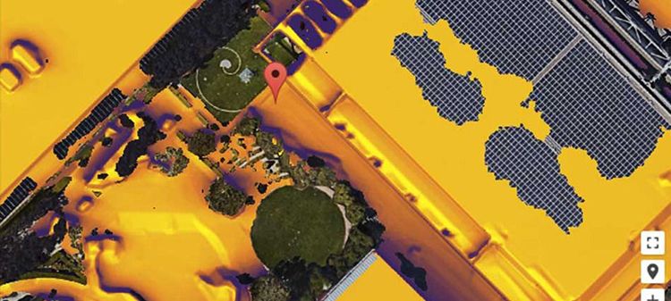 Google显示80%的屋顶阳光都足够到可以装太阳能板