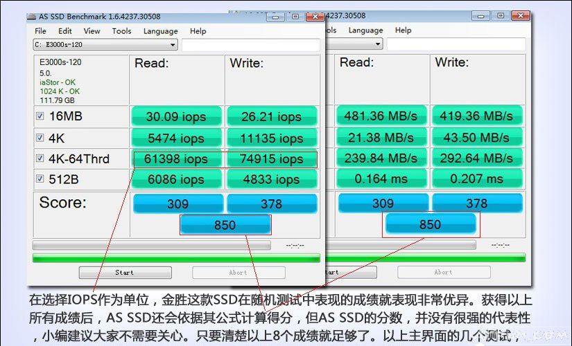 ��ô����Ӳ�̵����ܣ��������ο�����SSD���Խ����ô����Ӳ�̲��Խ��ͼ��