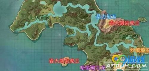 创造与魔法岩火剑齿虎王在哪呢