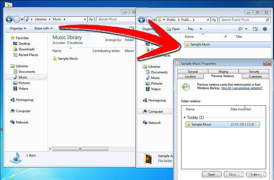 �ļ������ǿ��Իָ�����β���Win7�������ļ���ô�ָ�����λ�ԭ�����ǵ��ļ���