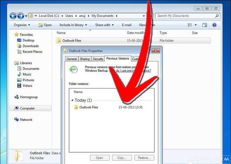 �ļ������ǿ��Իָ�����β���Win7�������ļ���ô�ָ�����λ�ԭ�����ǵ��ļ���