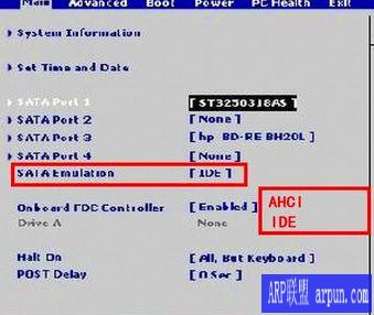 BIOS����Ӳ��ģʽIDEģʽRAIDģʽAHCIģʽ