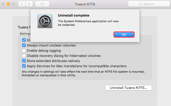 �����ȷ��װ���ѹ���Tuxera NTFS for Mac 2018������
