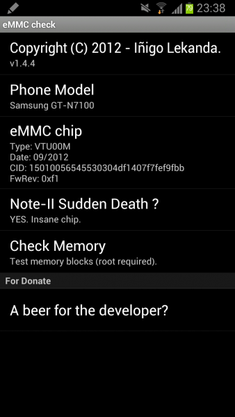 eMMC芯片Bug检测(eMMC check)