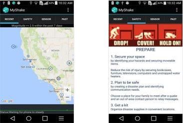 地震监测 MyShake
