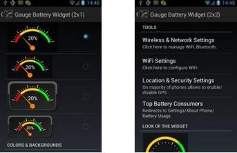 时速表电量显示 Gauge Battery Widget
