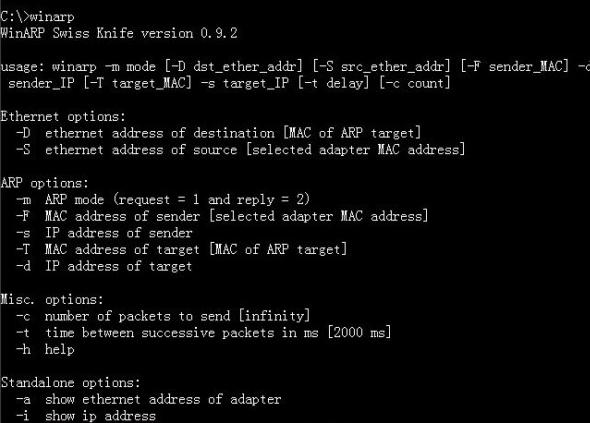 Winarp (kniffe) 国外的ARP工具