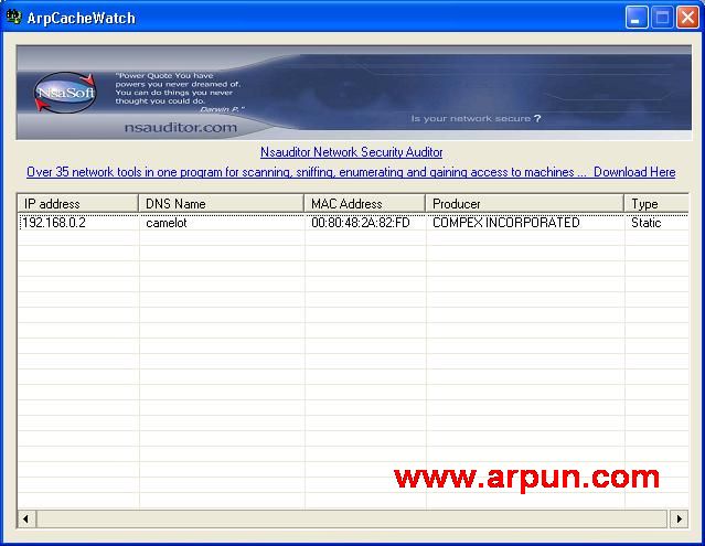 ARP����鿴����