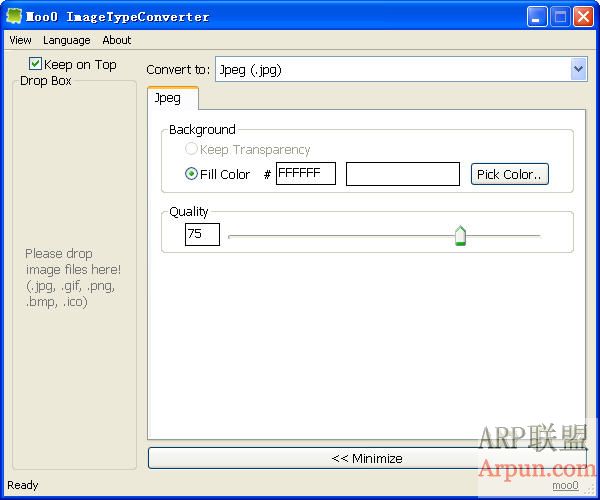 图片格式转换工具-Moo0 ImageTypeConverter V1.24