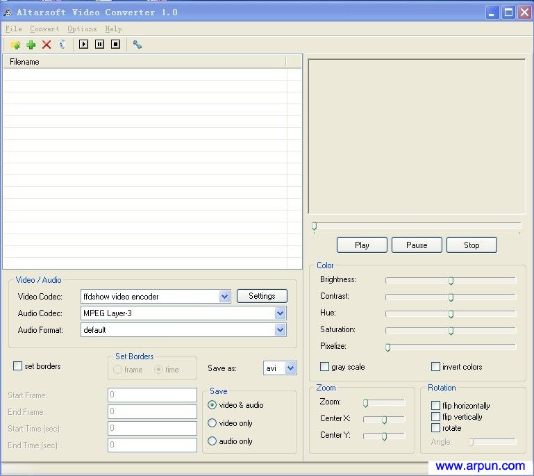 视频转换免费软件Altarsoft Video Converter 1.0