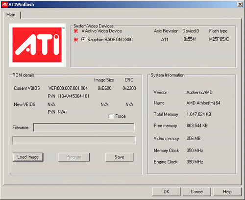 刷显卡BIOS工具ATI Winflash V2.0.1.14