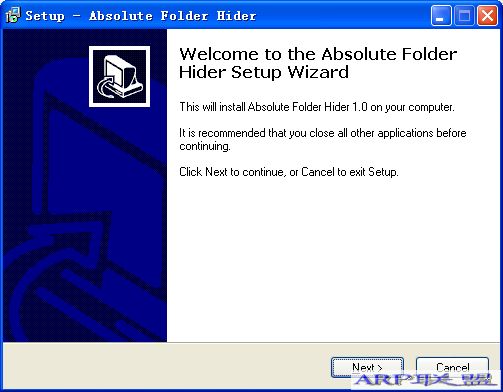 隐藏和保护文件夹—Absolute Folder Hider 1.0