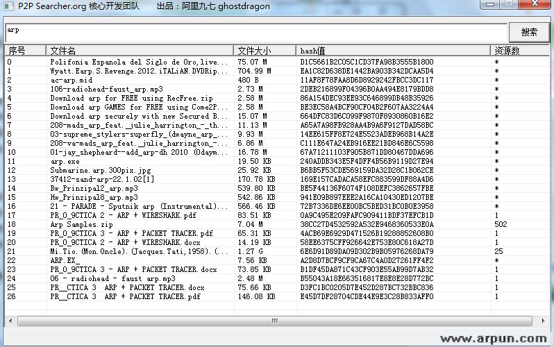 p2psearcher绿色免安装版(ED2K种子搜索神器)4.1 官网绿色版