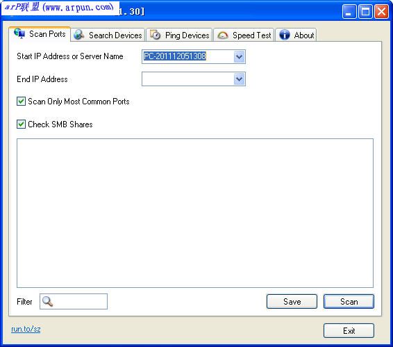 Ѱ�������豸���� PortScan v1.30 ��ɫ��