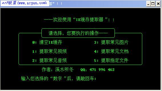 袖珍小巧的IE缓存提取器绿色免安装