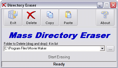 快速删除文件工具Mass Directory Eraser