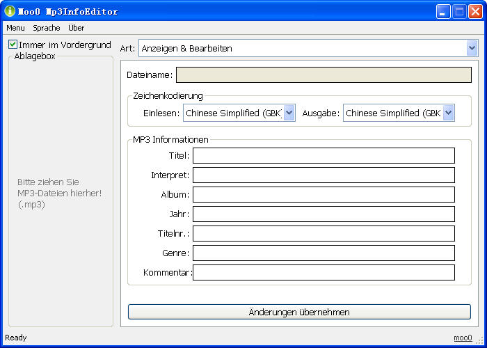 Moo0 Mp3InfoEditor(MP3��Ϣ�༭)