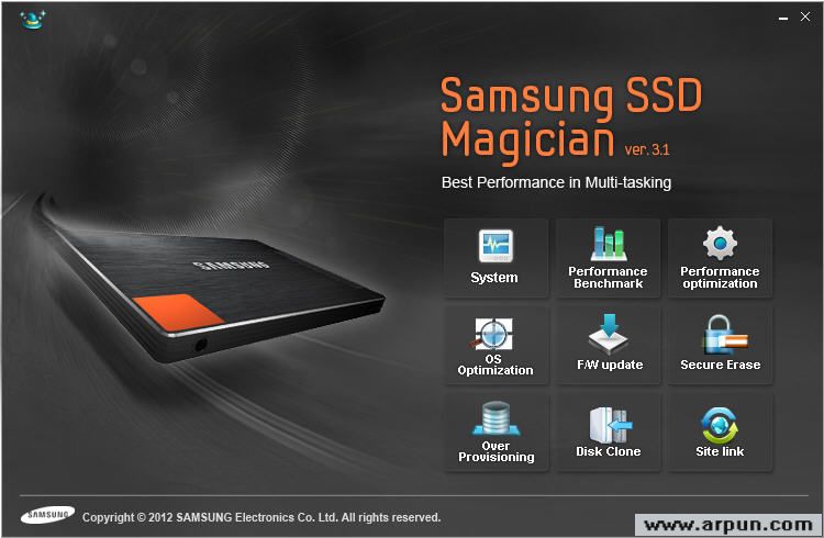三星固态硬盘专用优化维护工具Samsung SSD Magician Tool