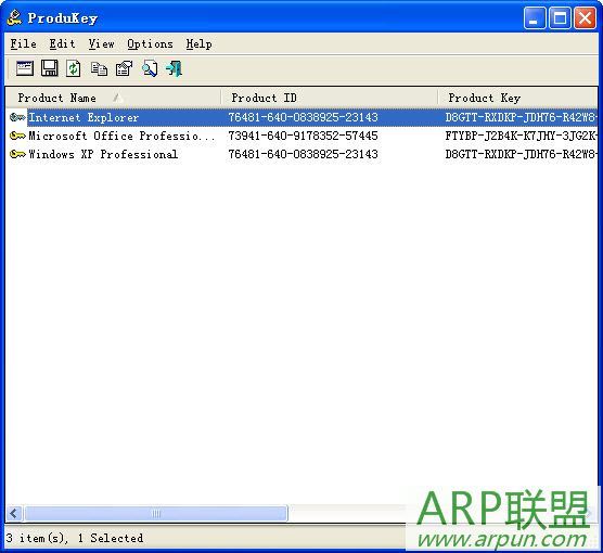 ���кŲ�ѯ��ProduKey