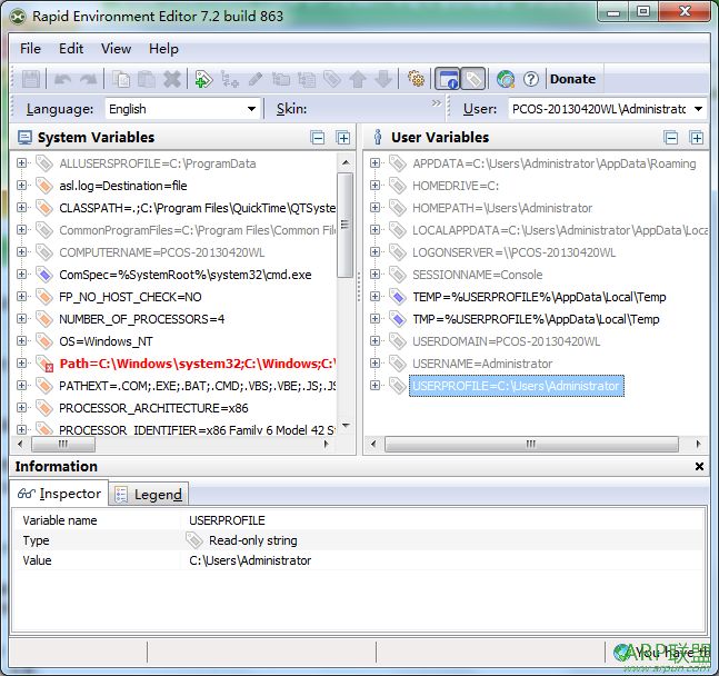 Rapid Environment Editor